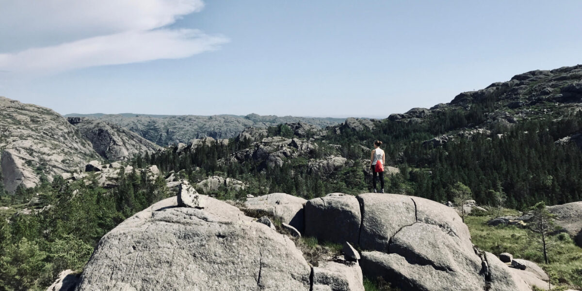Finanzielle Freiheit: Endloser Blick über die Norwegens Steinlandschaft